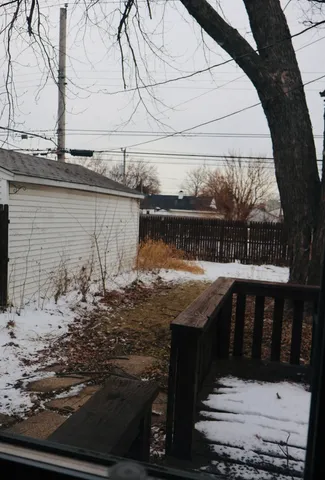 a view of wooden deck