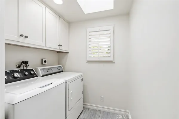a view of a balcony with an outdoor space
