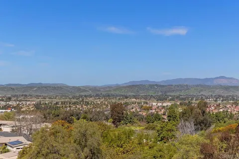 a view of city and mountain