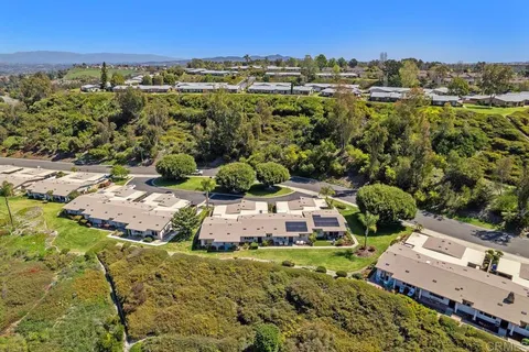 a view of backyard with green space