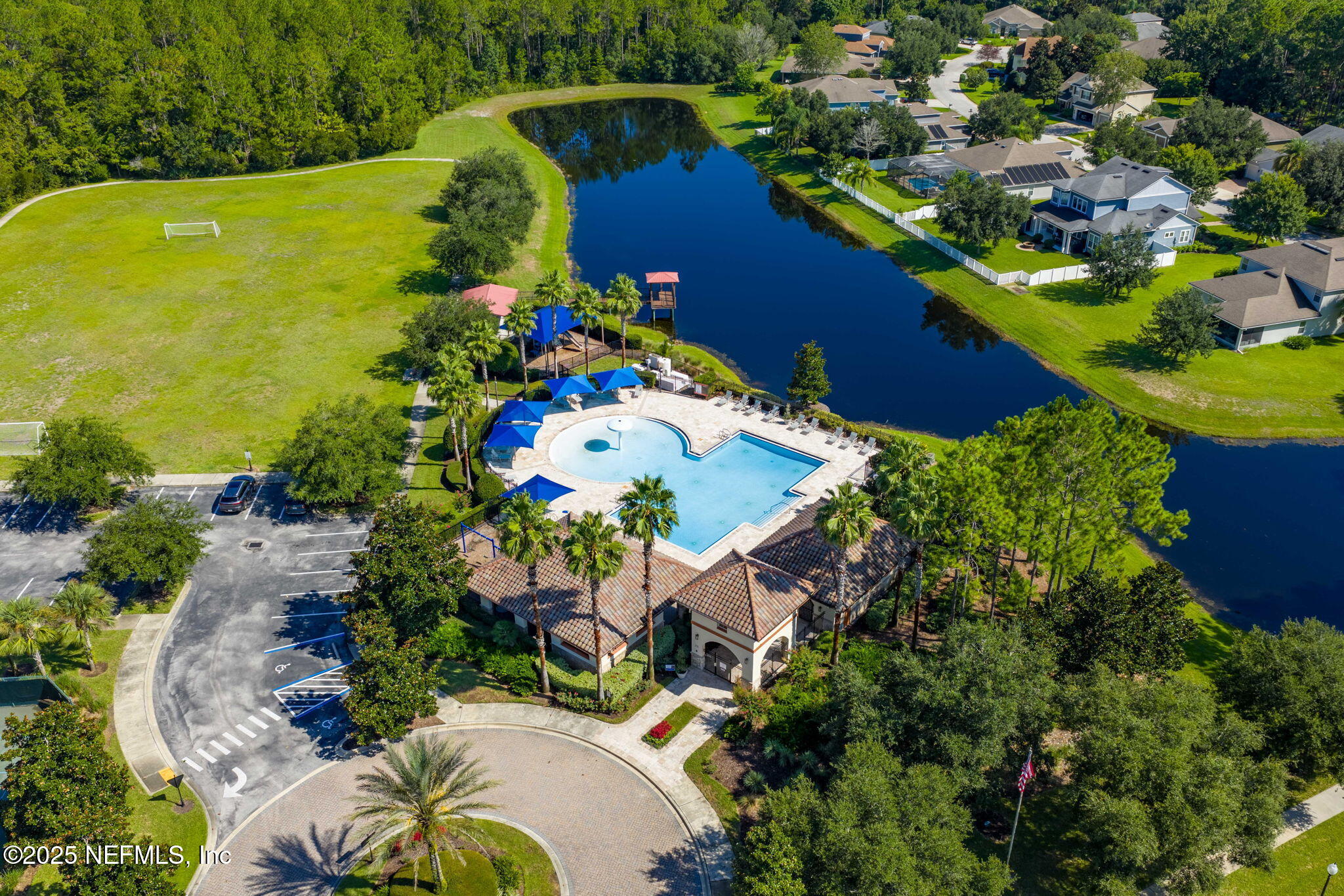 28 Riachuelo Lane St. Augustine, FL 32095 - Photo 71 of 90 an aerial view of a house with a yard and lake view