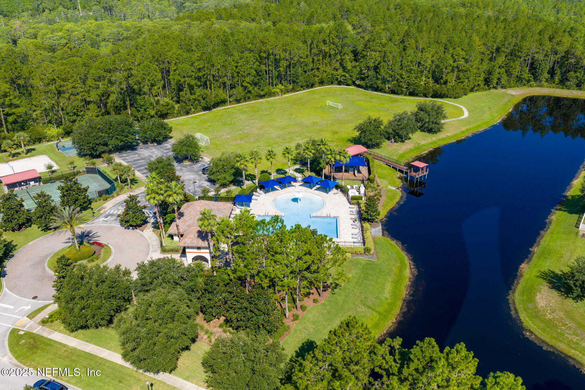 28 Riachuelo Lane St. Augustine, FL 32095 - Photo 72 of 90 an aerial view of a house with a yard and lake view