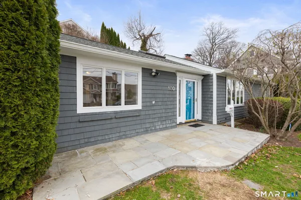 a view of a house with a outdoor space