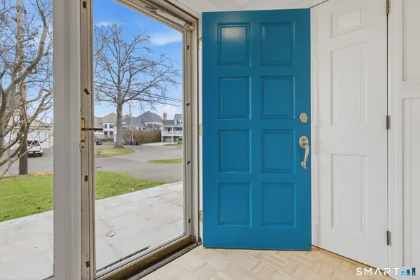 a view of front door
