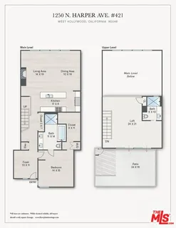 $1,550,000 | 1250 North Harper Avenue, Unit PH421, Los Angeles, CA 90046