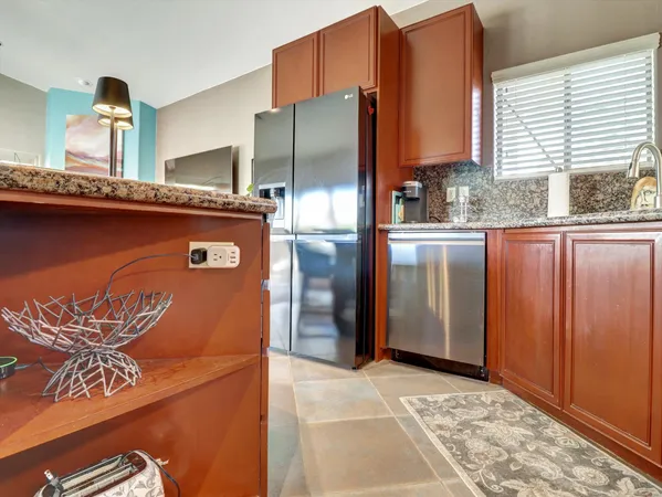 a living room with a large window