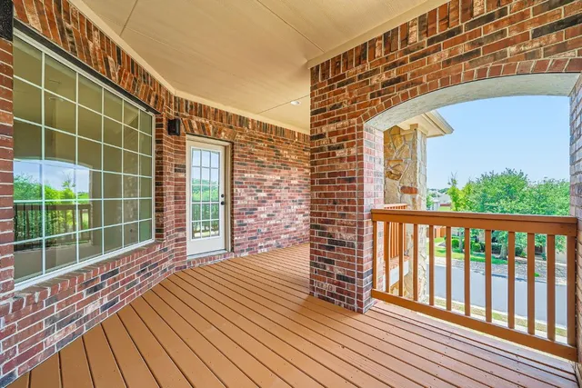 a view of a backyard with a patio
