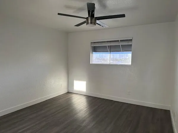 a window in an empty room