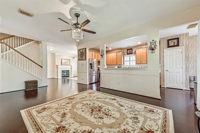 a view of a living room