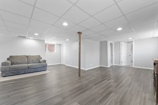 a view of livingroom with furniture and wooden floor