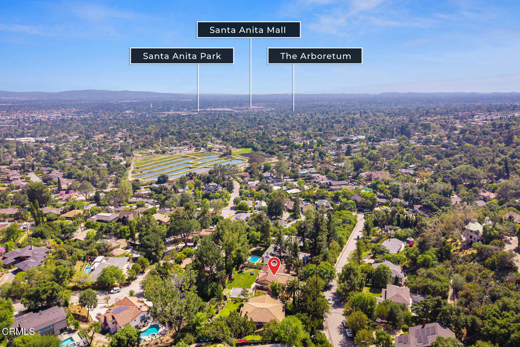 574 Camillo Road Sierra Madre, CA 91024 - Photo 43 of 44 Aerial View