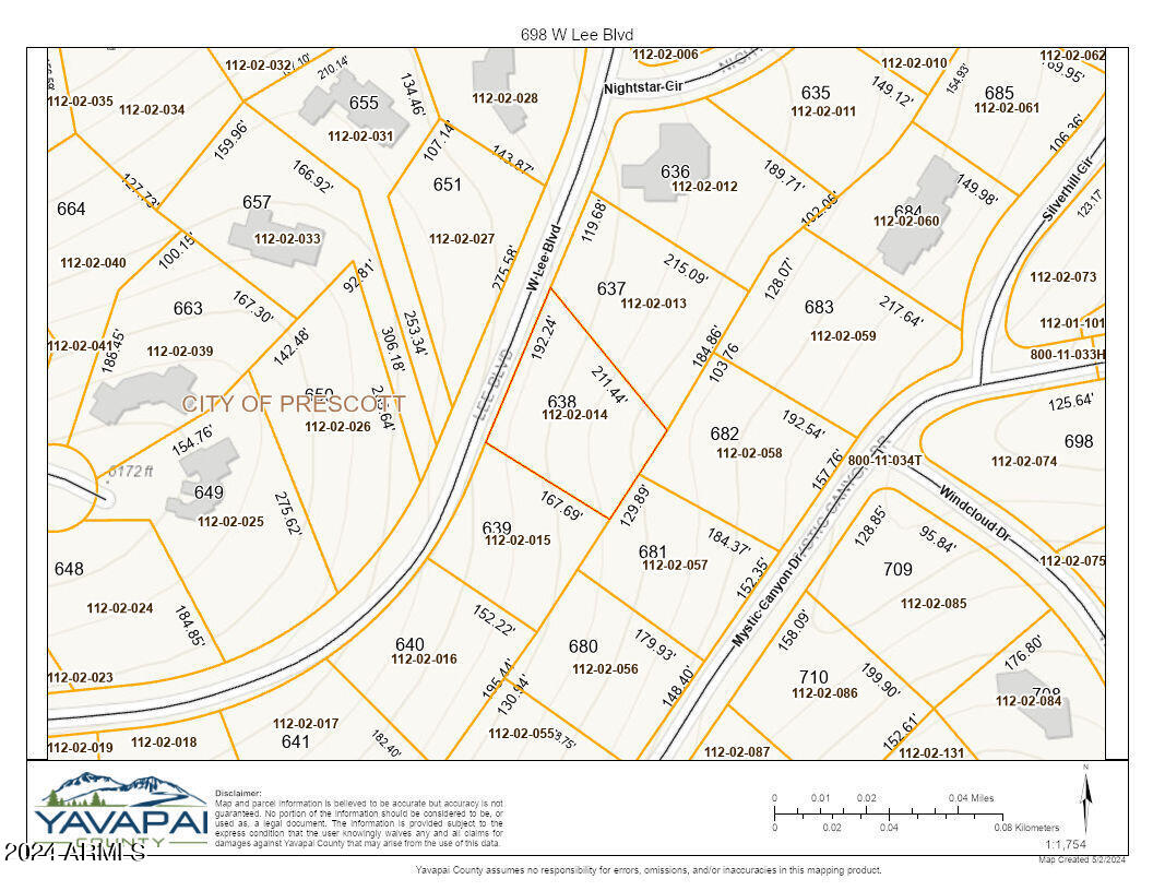 698 West Lee Boulevard, Unit 638 Prescott, AZ 86303 - Photo 7 of 13 ESRI Map Topo