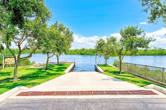 a view of a lake with a lake