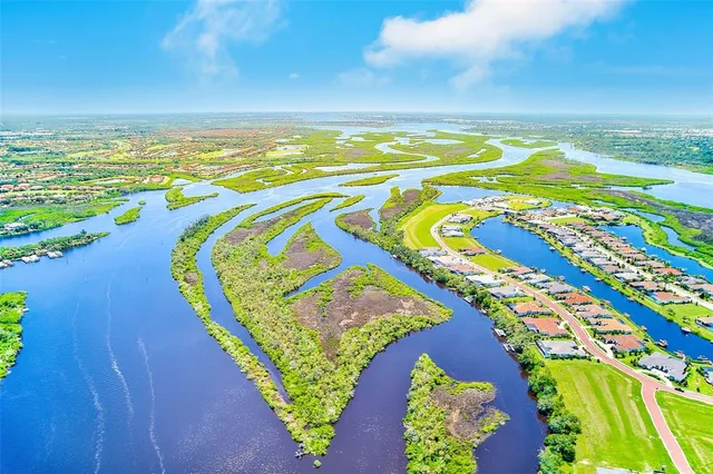 a view of a lake with a mountain