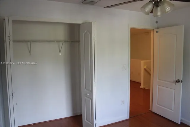 a view of closet area