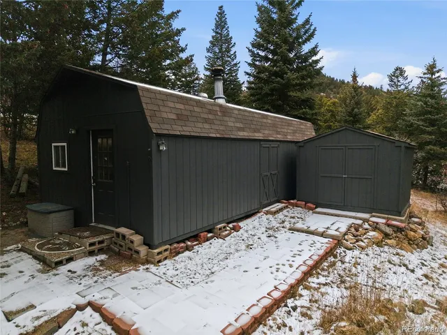 a backyard of a house