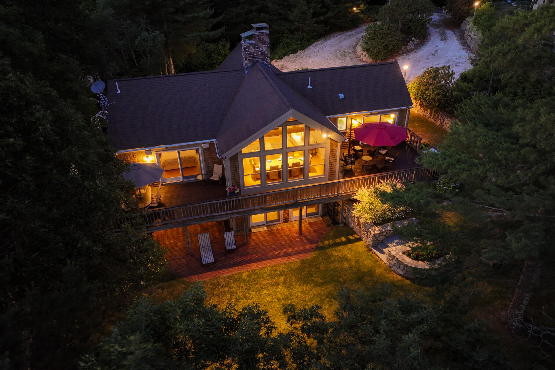 108 Bay Road Cotuit, MA 02635 - Photo 2 of 39 a view of swimming pool from a balcony