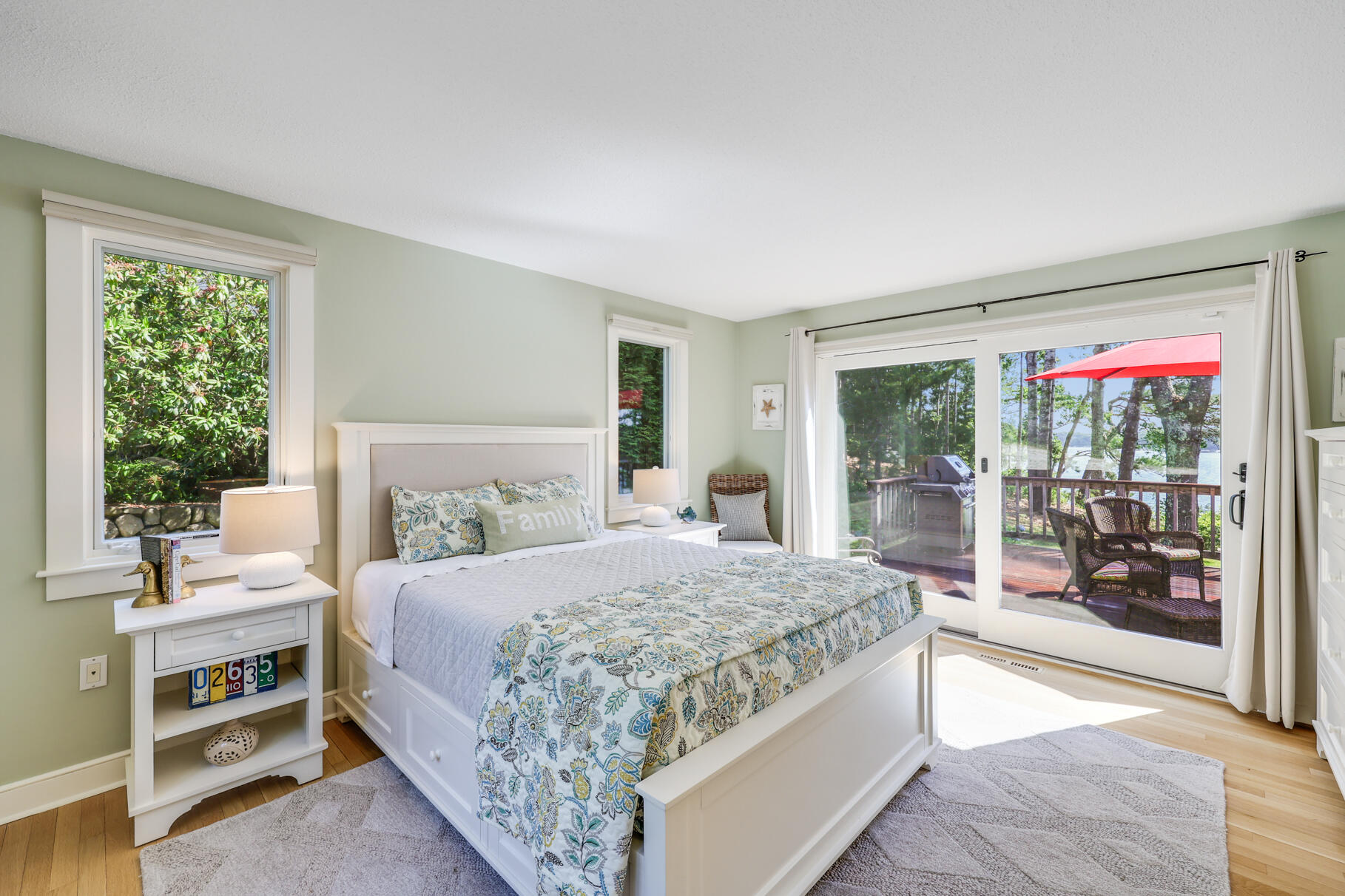 108 Bay Road Cotuit, MA 02635 - Photo 25 of 39 a bedroom with a bed and large window