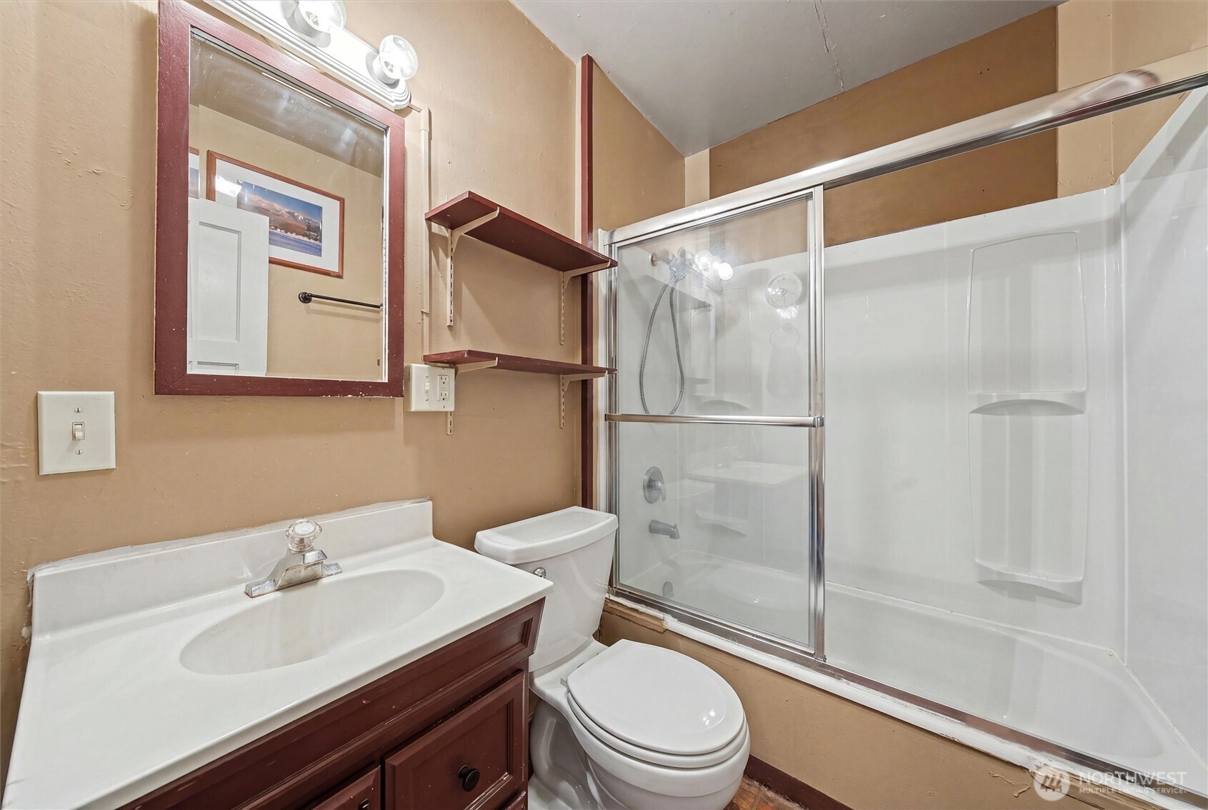 204 E Street Southwest Ephrata, WA 98823 - Photo 15 of 31 a bathroom with a sink a toilet and shower