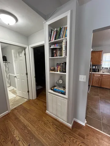 a view of a room with an empty space