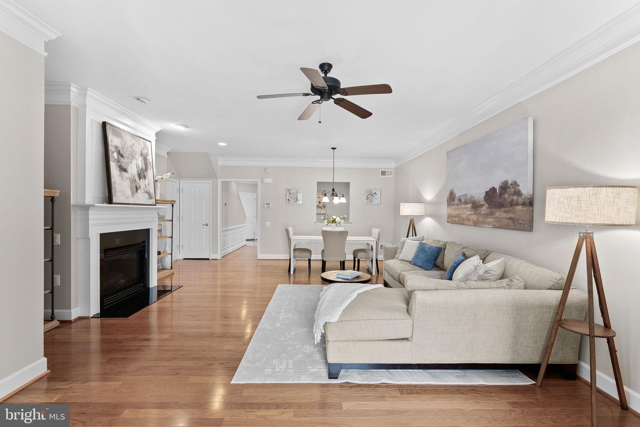 44424 Sunset Maple Drive Ashburn, VA 20147 - Photo 21 of 63 a living room with furniture and a fireplace