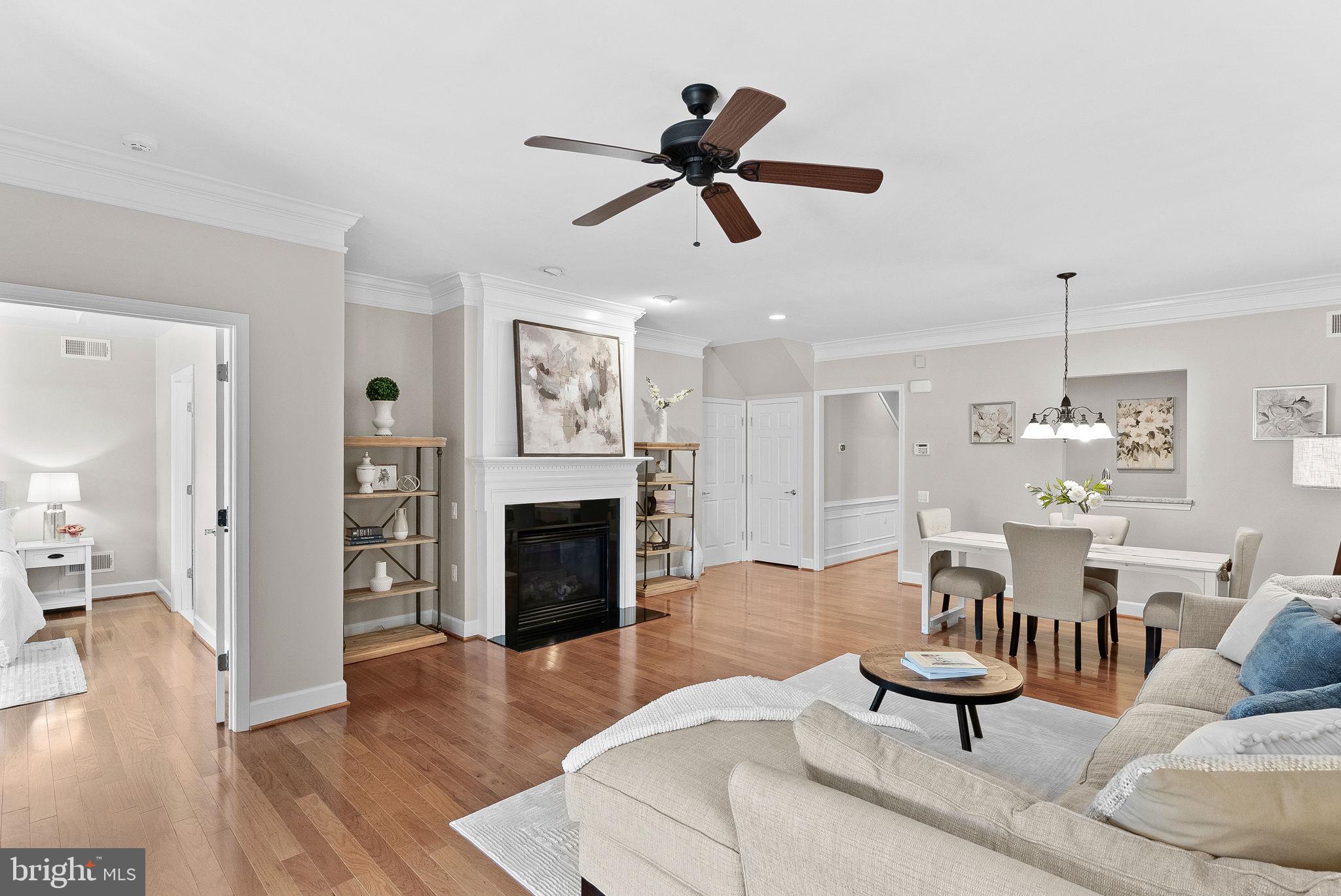 44424 Sunset Maple Drive Ashburn, VA 20147 - Photo 22 of 63 a living room with furniture and a fireplace