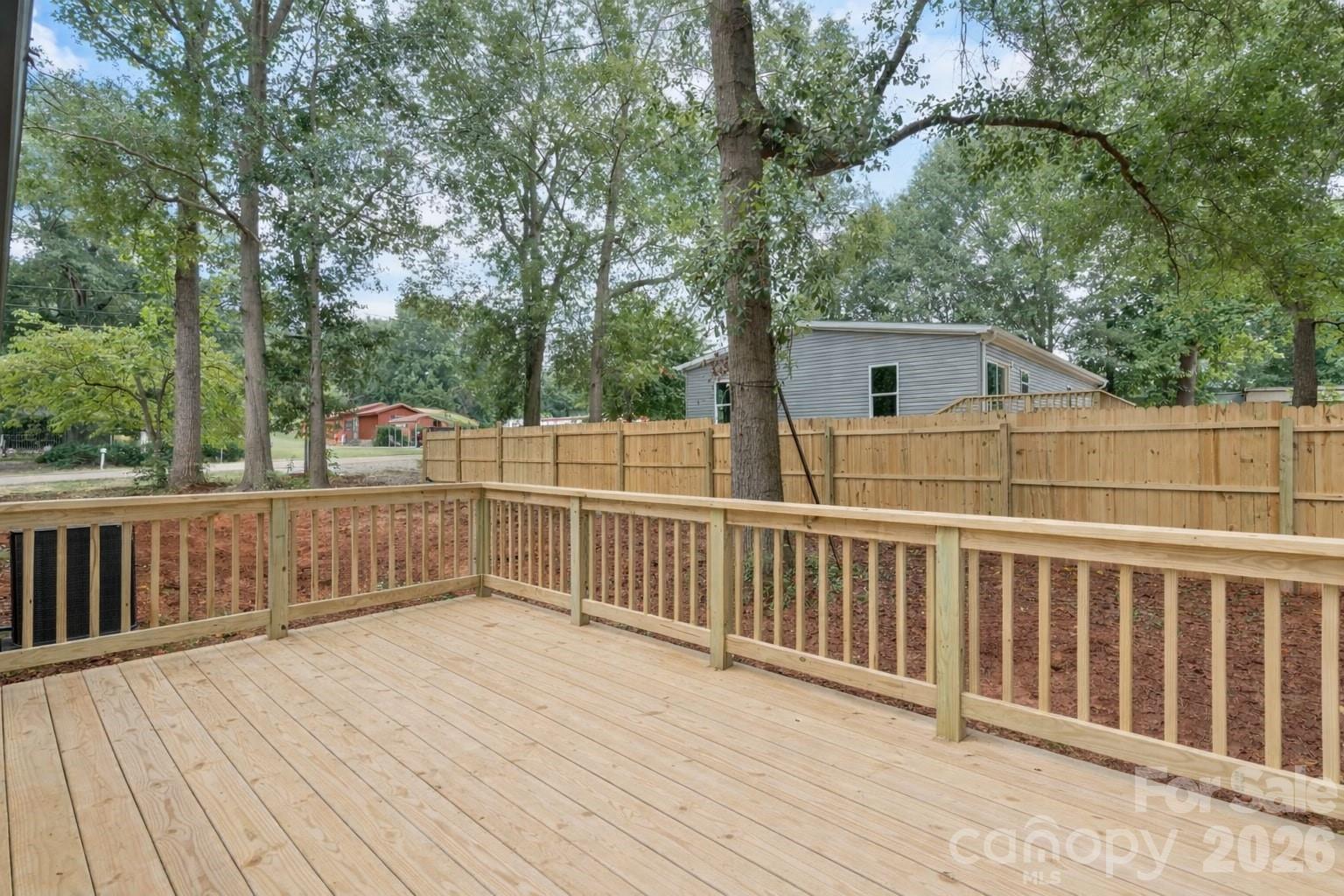 536 Lincolnview Road Lincolnton, NC 28092 - Photo 23 of 32 a view of a wooden roof deck