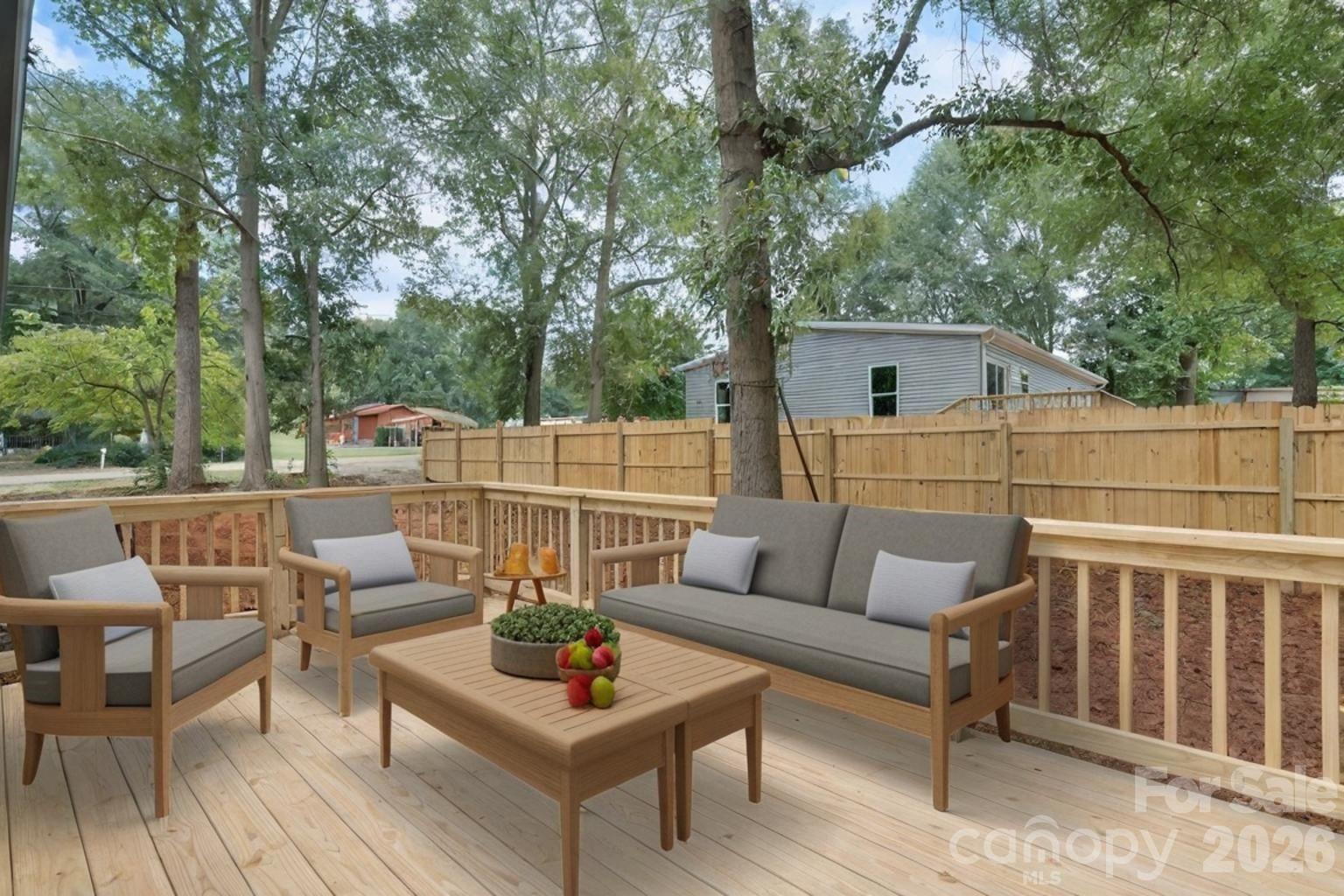 536 Lincolnview Road Lincolnton, NC 28092 - Photo 24 of 32 a view of a patio on the roof deck