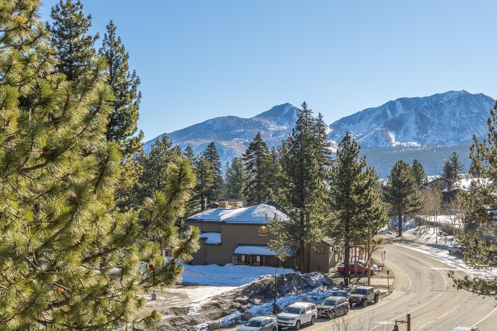 6201 Minaret Road, Unit 2317 Mammoth Lakes, CA 93546 - Photo 36 of 44 a view of a house with a yard and a forest