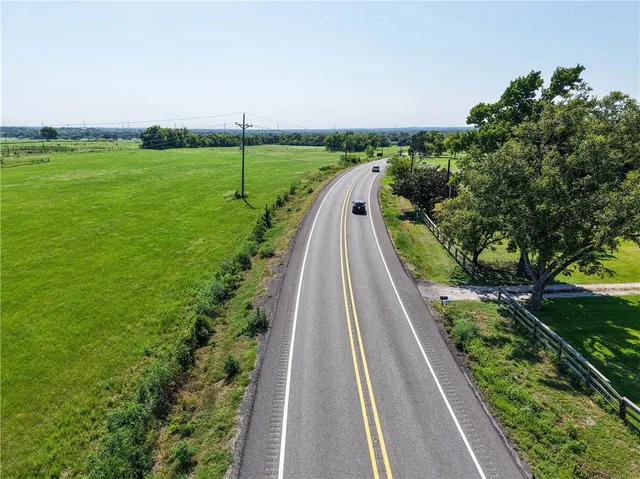 a view of a lush green field