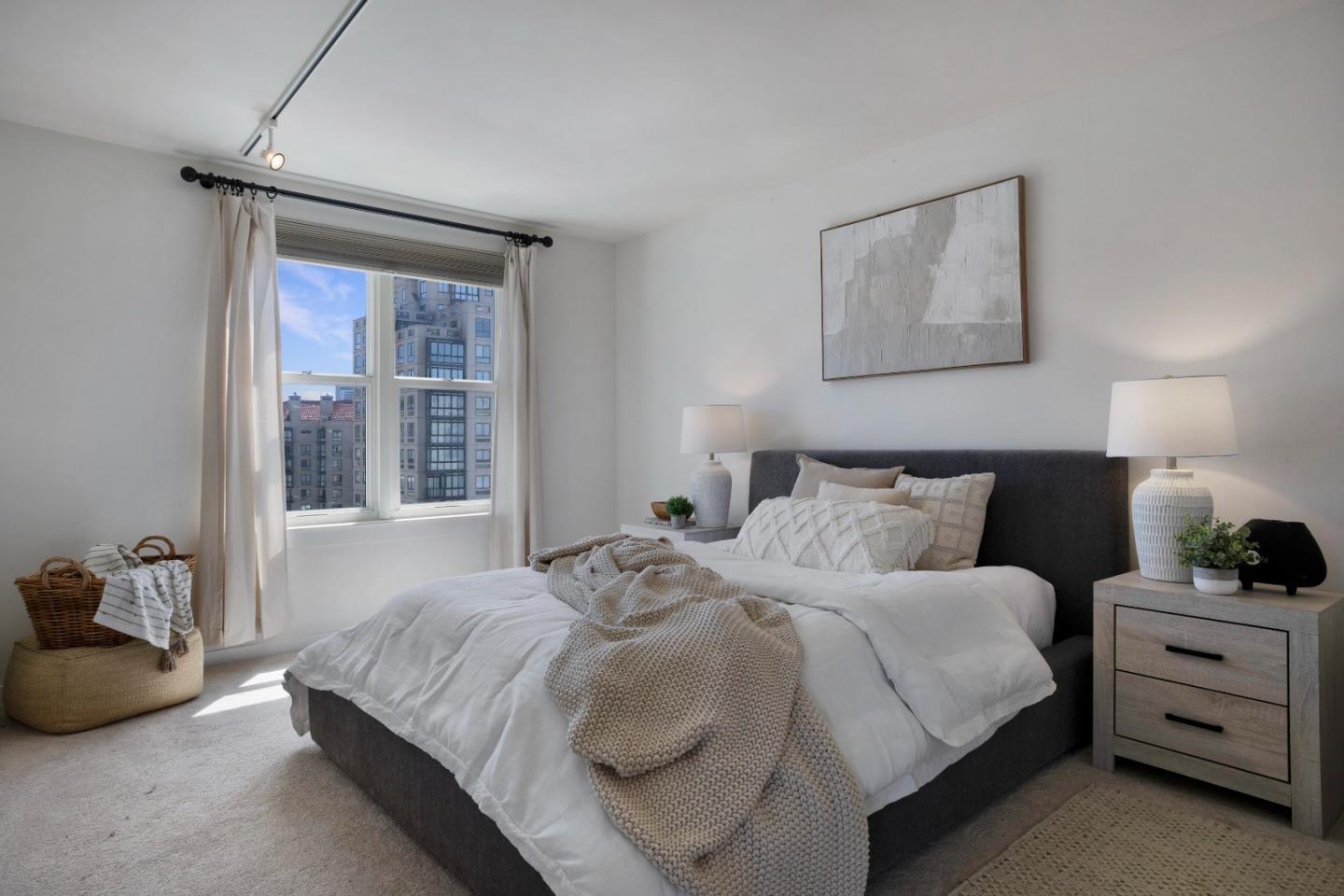 1483 Sutter Street, Unit 1101 San Francisco, CA 94109 - Photo 13 of 39 a bedroom with bed and window