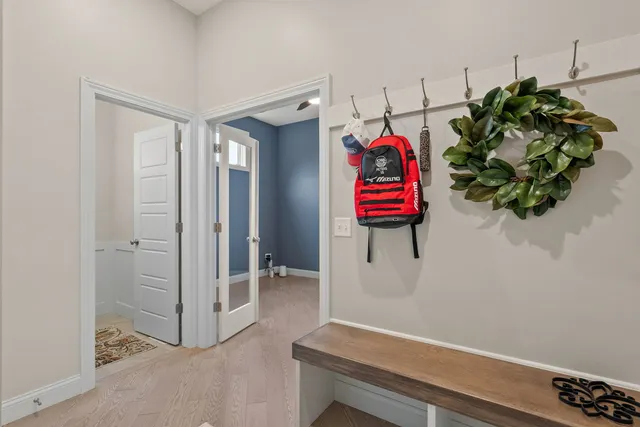 a view of entryway with stairs