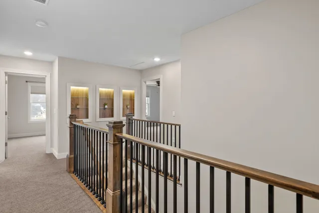 a bathroom with a shower and a toilet