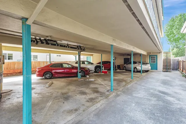 a view of cars parked in a parking