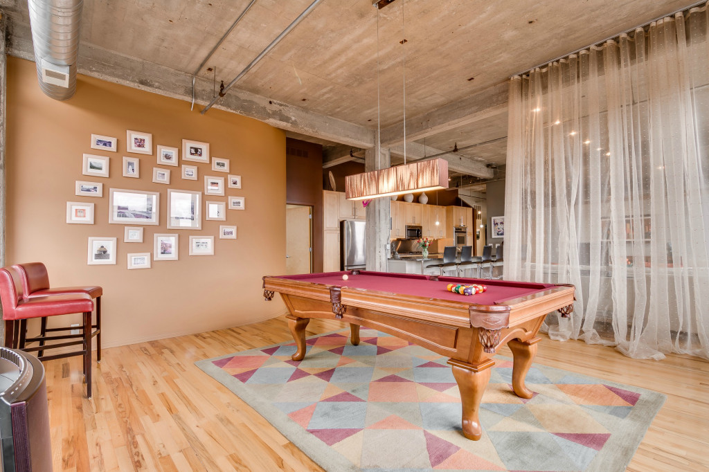 850 West Adams Street, Unit 6D Chicago, IL 60607 - Photo 18 of 35 a room with furniture pool table and windows