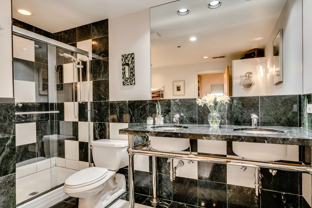 850 West Adams Street, Unit 6D Chicago, IL 60607 - Photo 26 of 35 a large white kitchen with a sink and a toilet