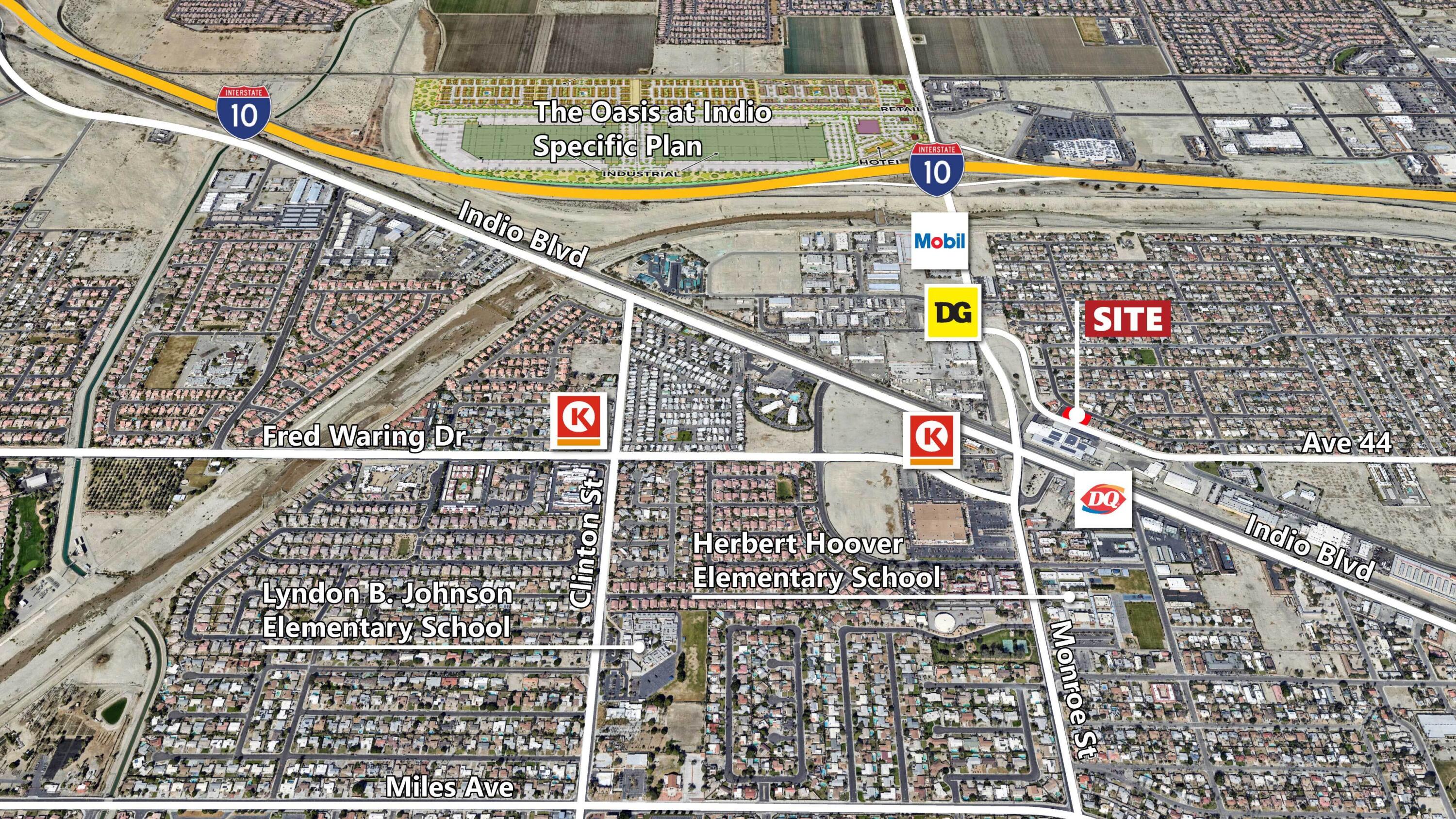 0 Saguaro Street Indio, CA 92201 - Photo 2 of 2 .39-AC-Ocotillo-Tilted-Aerial
