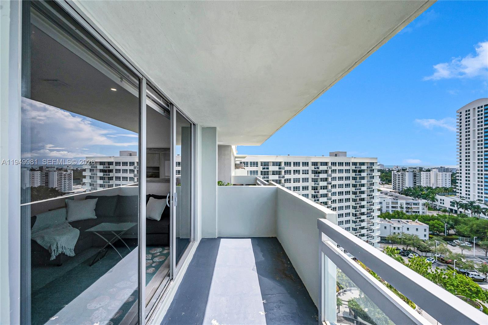 1500 Bay Road, Unit 1536S Miami Beach, FL 33139 - Photo 18 of 34 a balcony with view of city