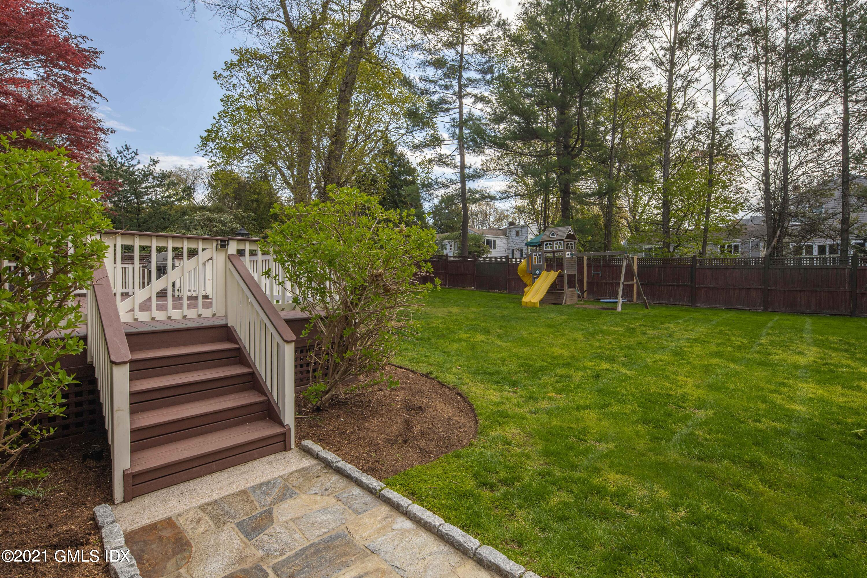 236 Palmer Hill Road Old Greenwich, CT 06870 - Photo 26 of 33 a view of a backyard with stairs