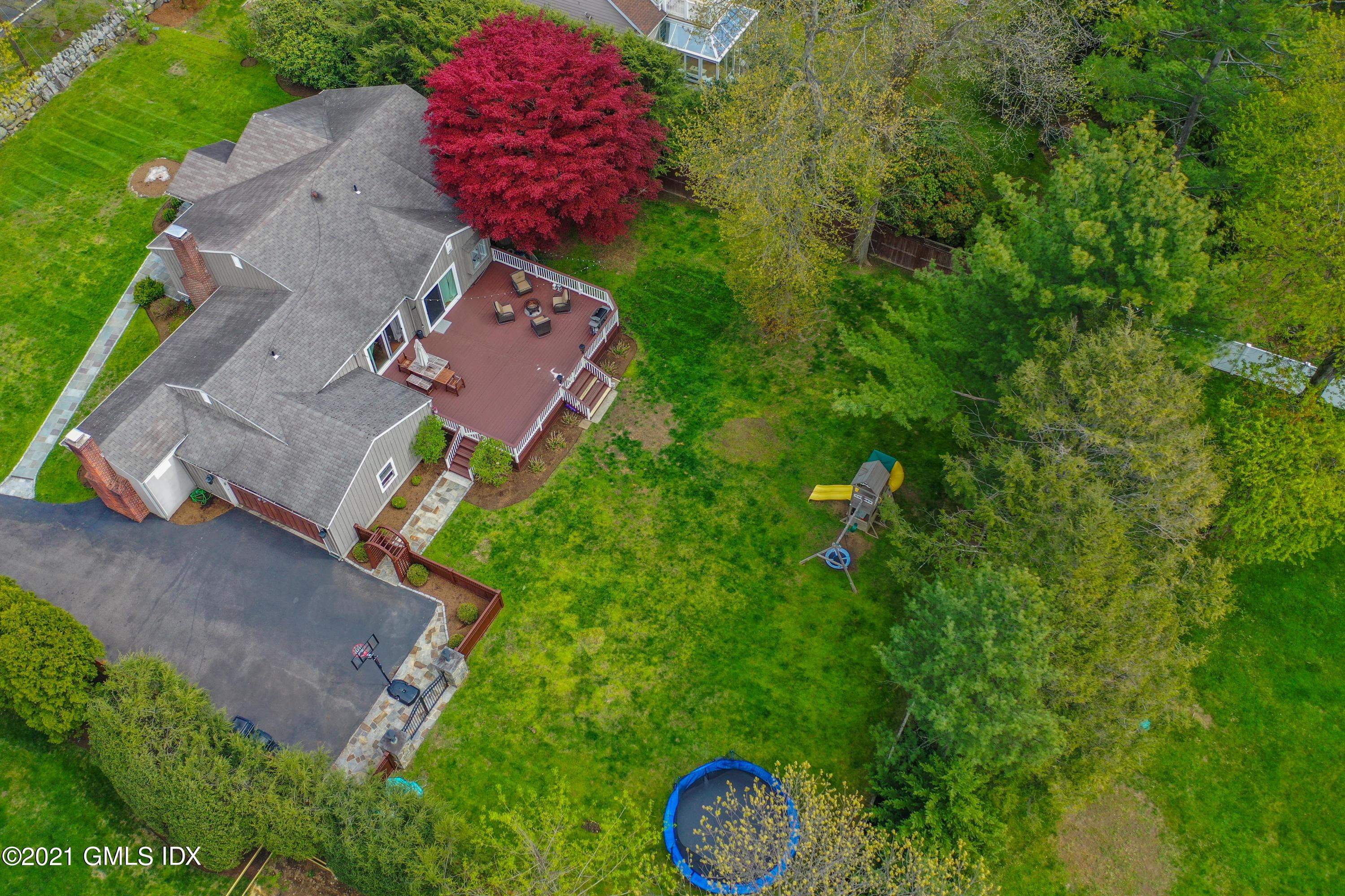 236 Palmer Hill Road Old Greenwich, CT 06870 - Photo 29 of 33 an aerial view of a house with garden space and street view