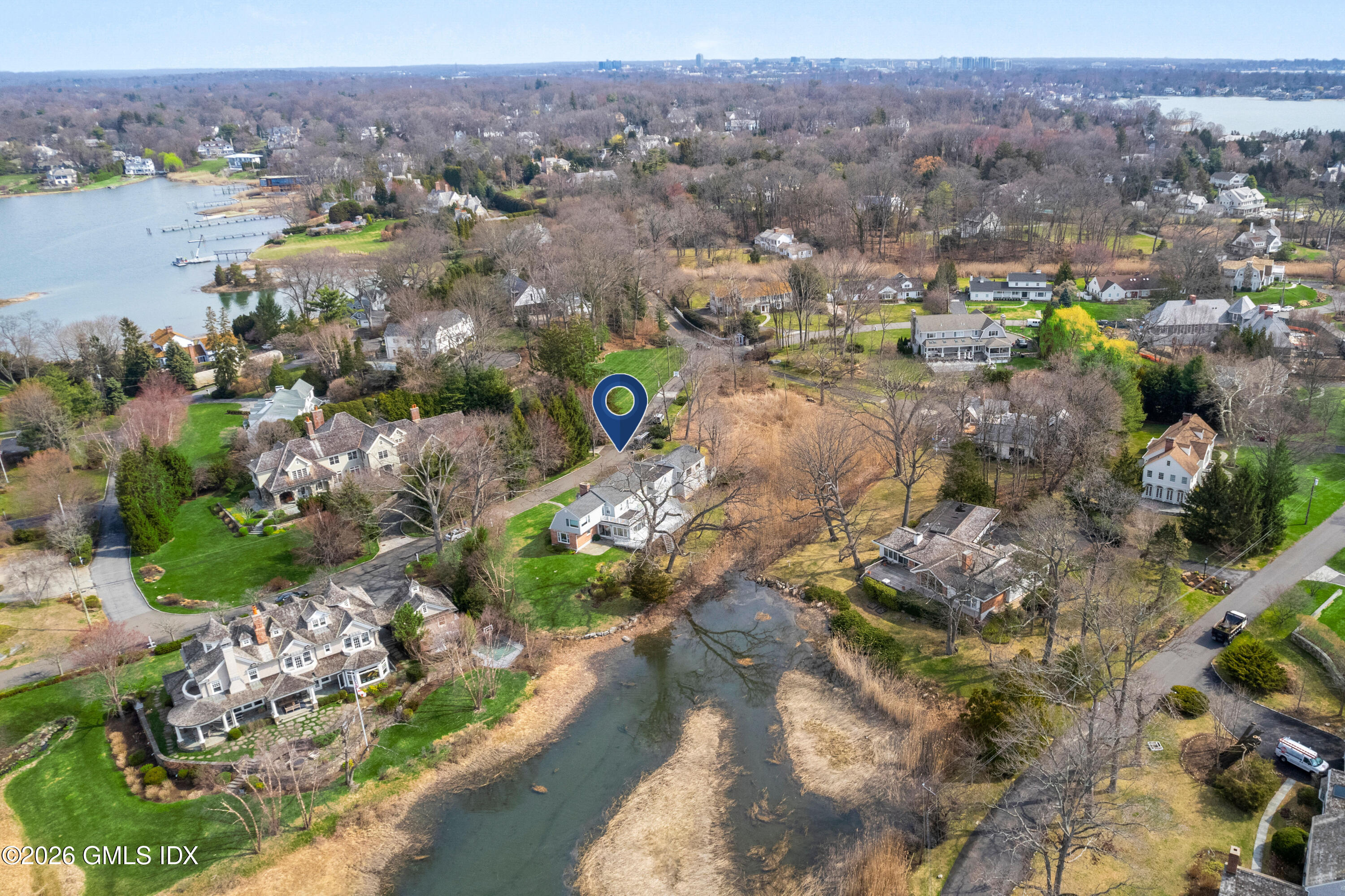 8 Indian Point Lane Riverside, CT 06878 - Photo 5 of 8 drone view