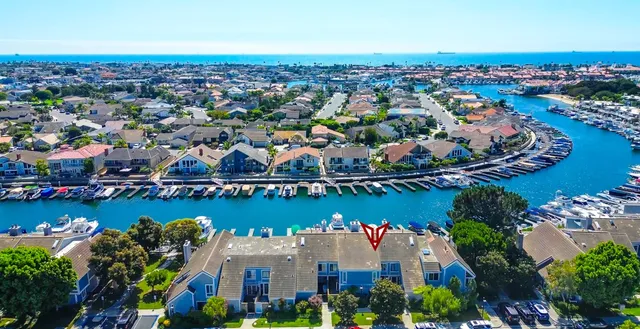 a view of a house with a small yard plants and a large tree
