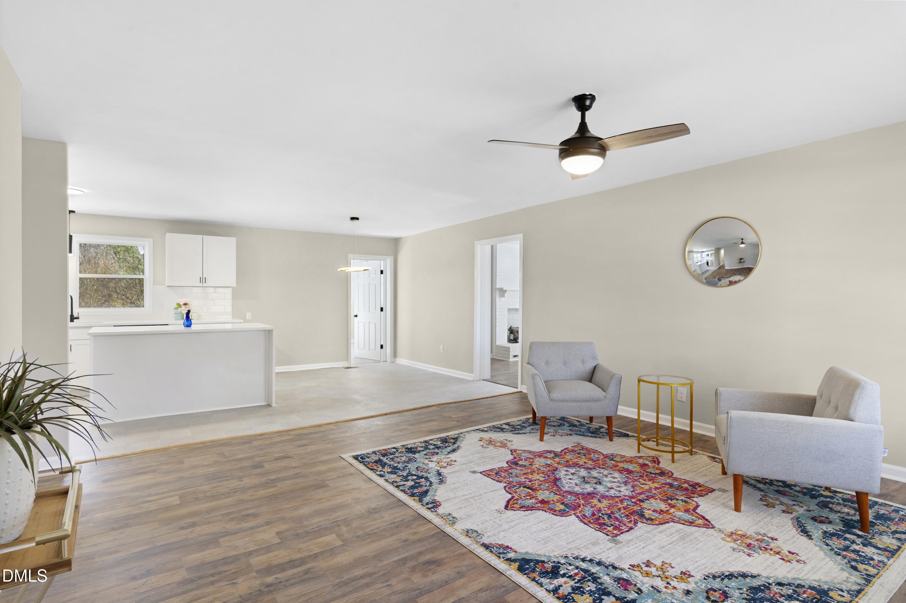 231 Faith Church Road Four Oaks, NC 27524 - Photo 9 of 47 a living room with furniture and a rug