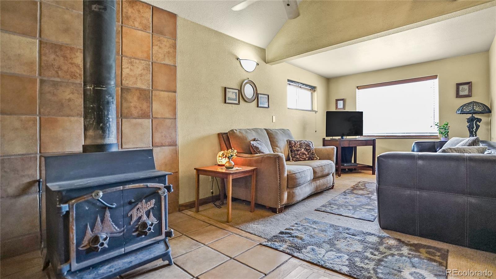 39 Cowan Road Bailey, CO 80421 - Photo 4 of 24 a living room with furniture and a fireplace