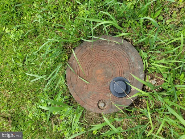 a close up of a sink in a backyard