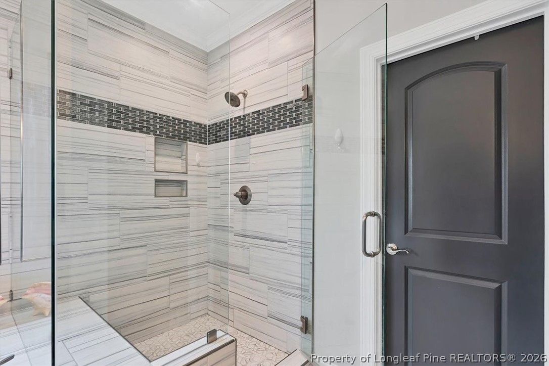 10 Heatherspring Way Spring Lake, NC 28390 - Photo 31 of 48 a bathroom with a shower
