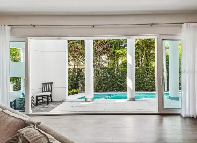 a view of livingroom with furniture and wooden floor