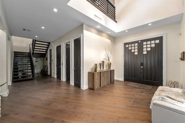 a view of front door