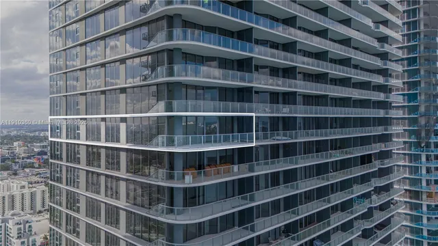 a view of a tall building