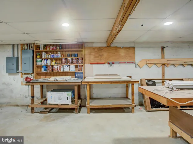 a room with furniture